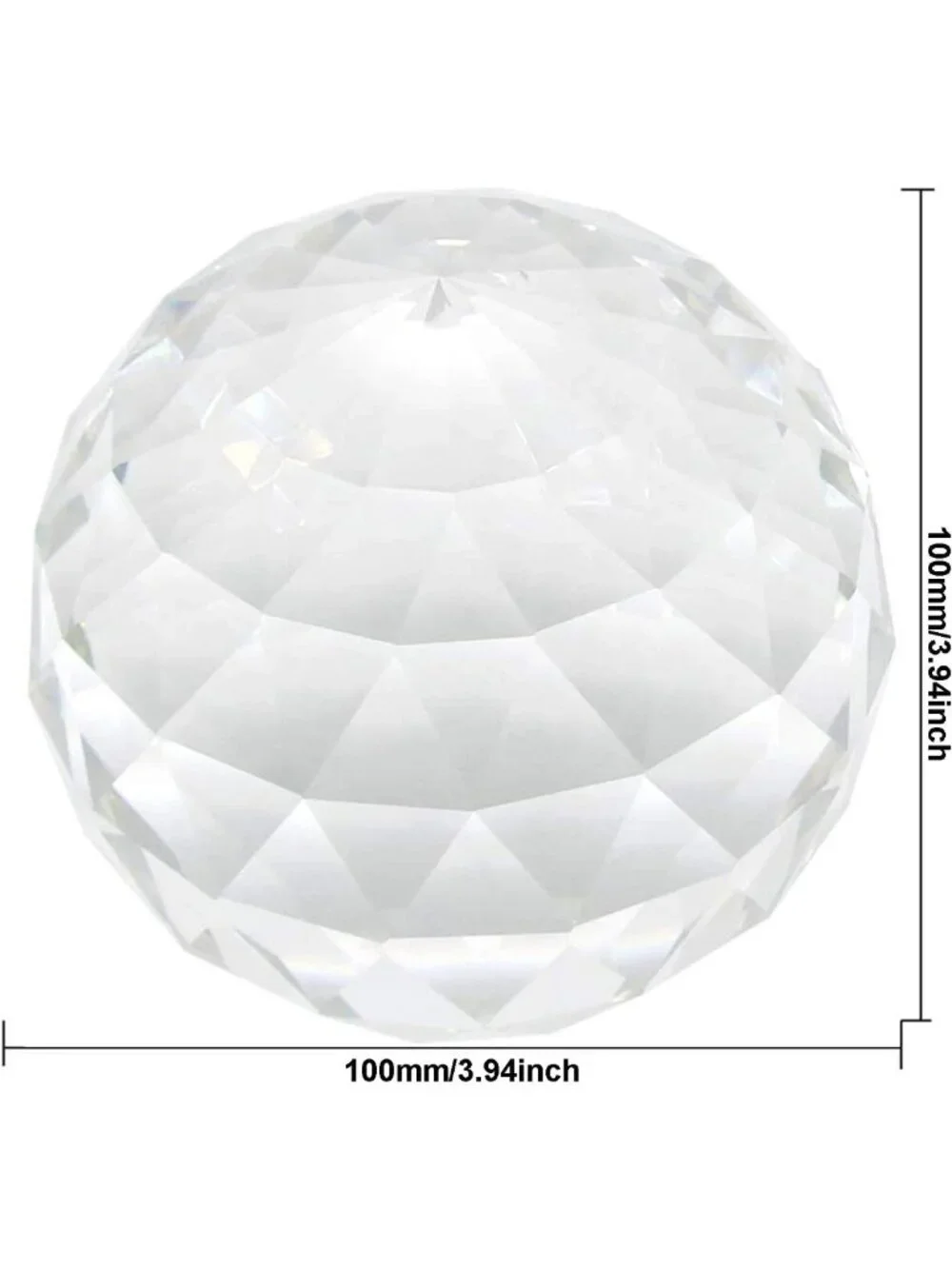 Clear Crystal Ball Prism Suncatcher - Rainbow Maker for Home, Office & Garden